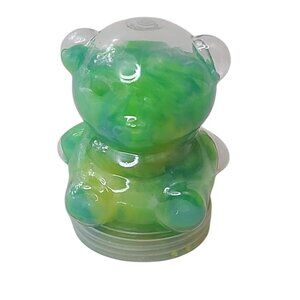 Toysmith Groovy Bear Slime Green Yellow Tie Dye 5.99 oz